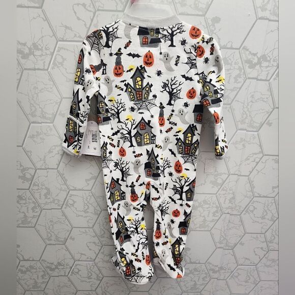 Lot of two Halloween Honest Organic Cotton Footed Pajamas - Picture 11 of 15